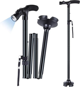 Bastón Plegable Con Linterna